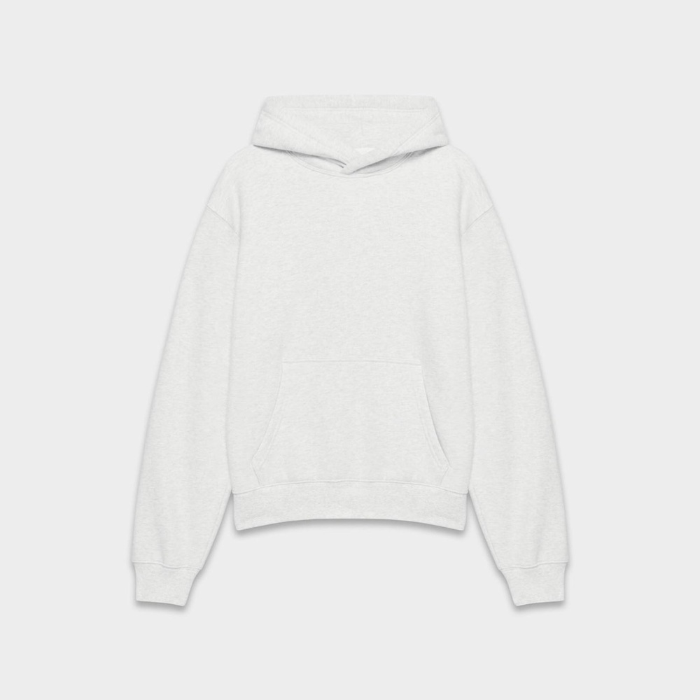 TNA Cozy AF Fleece Pullover Hoodie in Light Grey